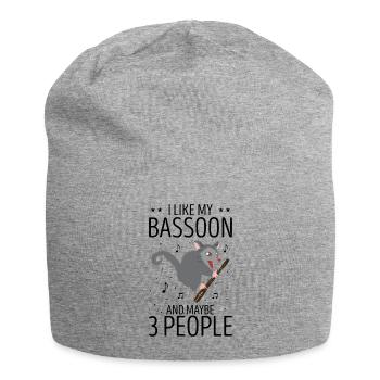 Orchester und Holzblasinstrument - Jersey-Beanie - Grau meliert - Vorne