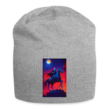 Le Night Rider - Bonnet en jersey - gris chiné - Devant