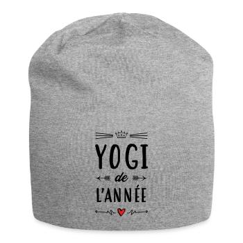Yogi de l'année / Yoga - Bonnet en jersey - gris chiné - Devant