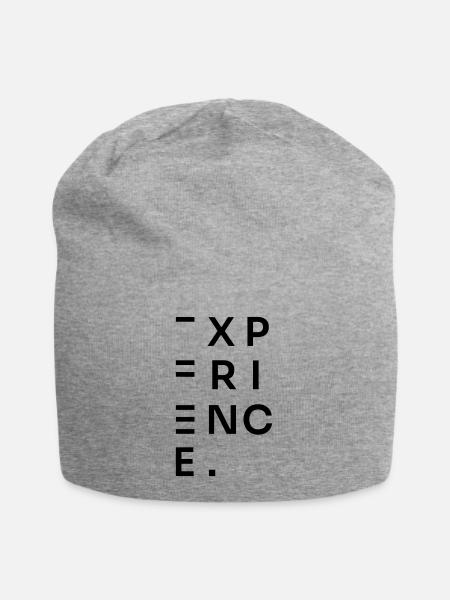 ERFAHRUNG - Jersey-Beanie - Grau meliert