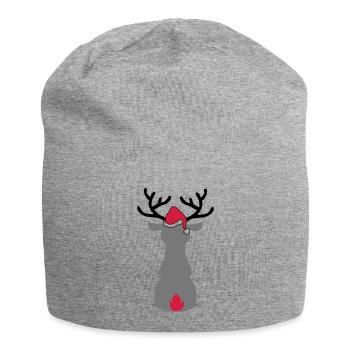 Orignal avec chapeau de Noël - Bonnet en jersey - gris chiné - Devant