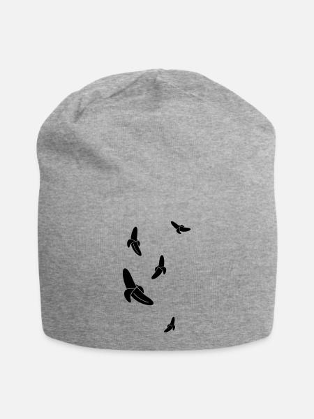 Fliegende Bananen - Jersey-Beanie - Grau meliert