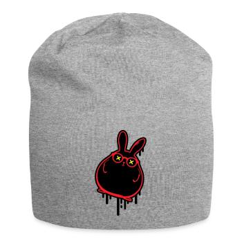 Lapin drôle de Pâques Lapin de Pâques - Bonnet en jersey - gris chiné - Devant