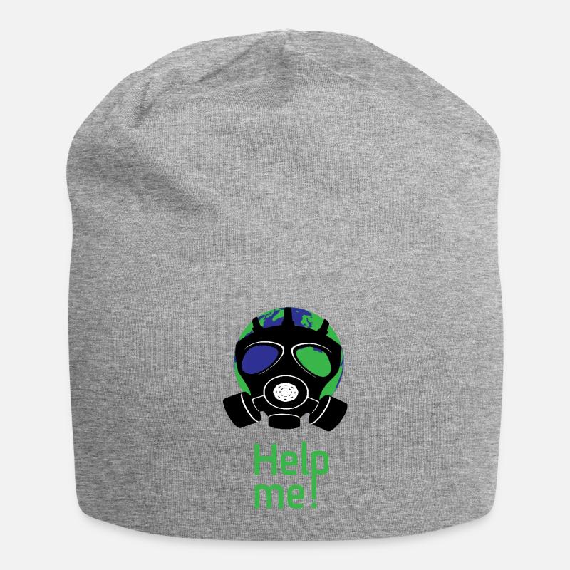 Help me - Jersey Beanie - heather grey