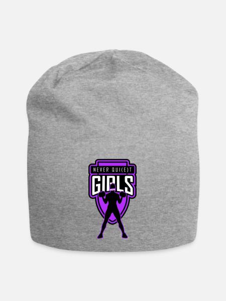 filles_jamais_tranquilles_unies - Bonnet en jersey - gris chiné