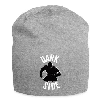 Dunkle Seite Minimalistisches Hoodie-Design - Jersey-Beanie - Grau meliert - Vorne