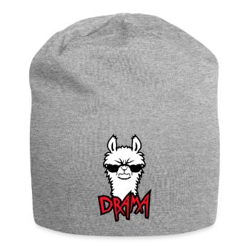 Lama Cool Wütend Sonnenbrille Pelzig Sauer Alpaka - Jersey-Beanie - Grau meliert - Vorne