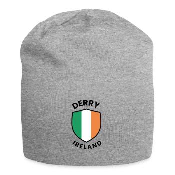 Conception du bouclier d’Irlande de Derry - Bonnet en jersey - gris chiné - Devant