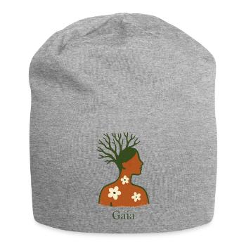Gaïa - Mère Nature - Arbre de Vie - Bonnet en jersey - gris chiné - Devant