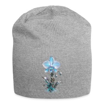 Orchidée Azur Mécanique - Bonnet en jersey - gris chiné - Devant