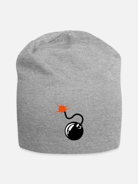 Bomben Docht - Jersey-Beanie - Grau meliert
