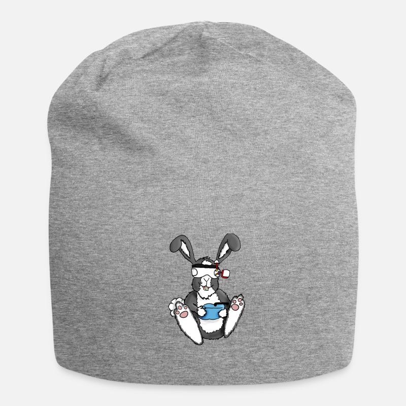 Bunny fpv - Jersey Beanie - heather grey