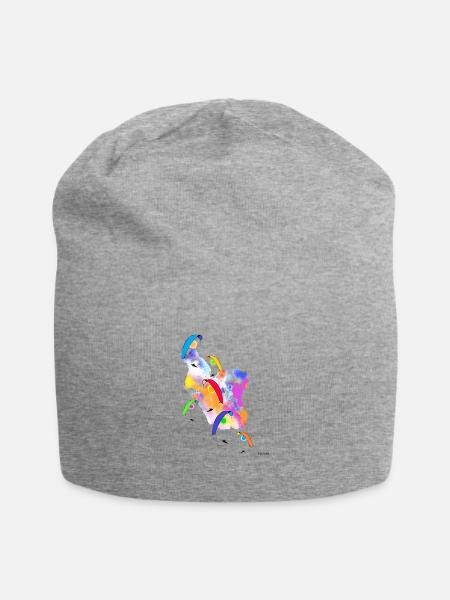 Gleitschirm Pilot Paragliding Leidenschaft - Jersey-Beanie - Grau meliert