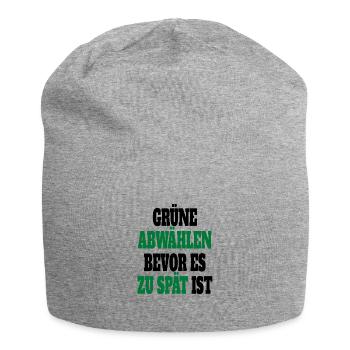 Witze Grüne Die Grünen Habeck Baerbock Partei - Jersey-Beanie - Grau meliert - Vorne