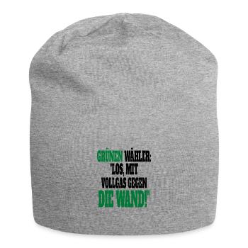 Witze Grüne Die Grünen Habeck Baerbock Partei - Jersey-Beanie - Grau meliert - Vorne