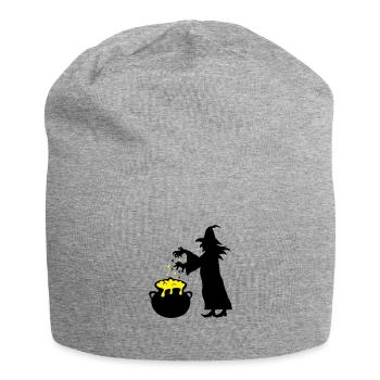 sorcière - Bonnet en jersey - gris chiné - Devant