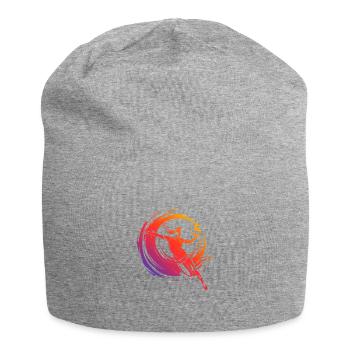 Volleyball Spielerin Bunt - Jersey-Beanie - Grau meliert - Vorne