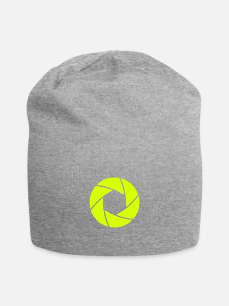 Verschlusszeit - Jersey-Beanie - Grau meliert