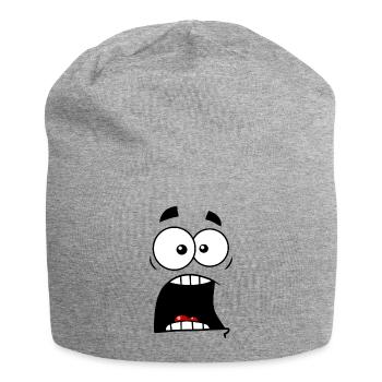 Schockiert - Jersey-Beanie - Grau meliert - Vorne
