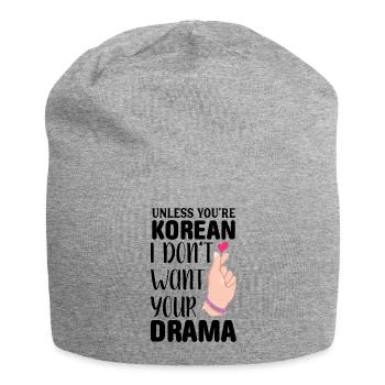 Kdrama K-Drame K Drame Séoul Kpop K-Pop Hallyu - Bonnet en jersey - gris chiné - Devant