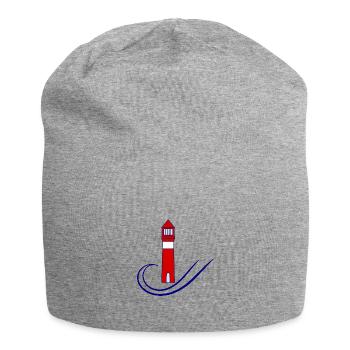 PHARE. MER. OCEAN. NATURE. VACANCES.VOYAGE - Bonnet en jersey - gris chiné - Devant