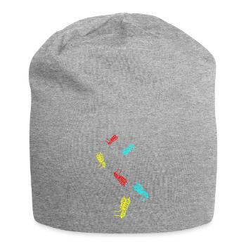 Spieß grill Icon - Jersey-Beanie - Grau meliert - Vorne