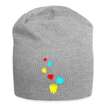 Tooth icon symbol - Jersey Beanie - heather grey - Front