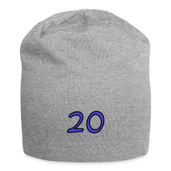 20. 20 YEARS. 20th ANNIVERSARY. 20TH ANNIVERSARY. - Jersey Beanie - heather grey - Front