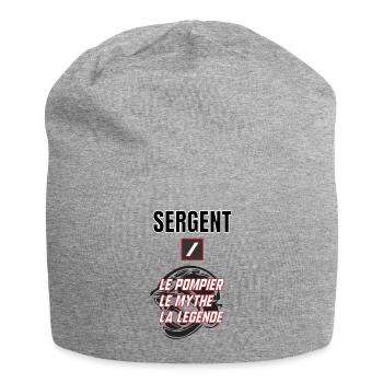 Sergent pompier - Bonnet en jersey - gris chiné - Devant