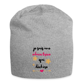Je suis une éducatrice qui déchire retraite cadeau - Bonnet en jersey - gris chiné - Devant