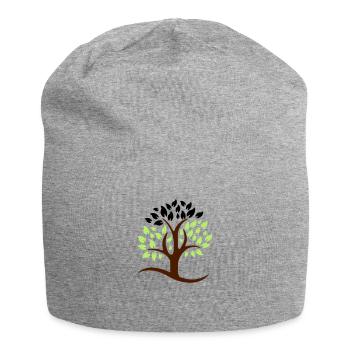 arbre 3 couleurs logo - Bonnet en jersey - gris chiné - Devant