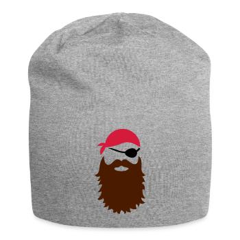 Pirat - Jersey-Beanie - Grau meliert - Vorne