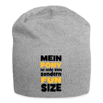 Pony - Jersey-Beanie - Grau meliert - Vorne