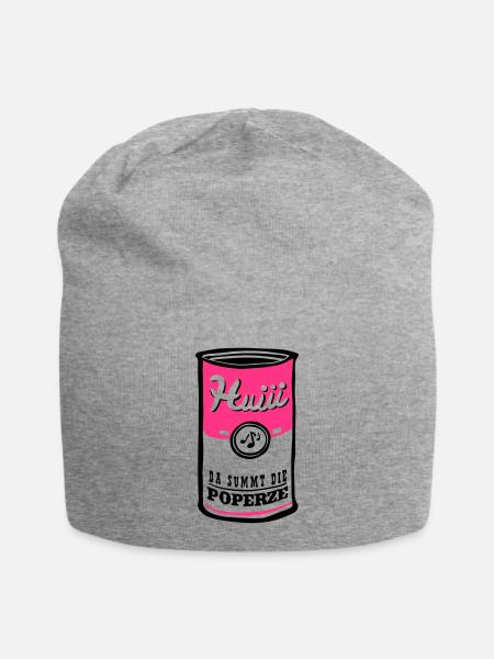 Poperze - Jersey-Beanie - Grau meliert