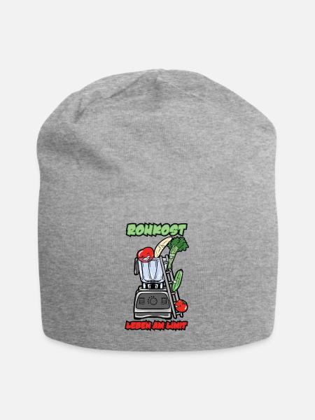 ROHKOST LEBEN AM LIMIT - Jersey-Beanie - Grau meliert