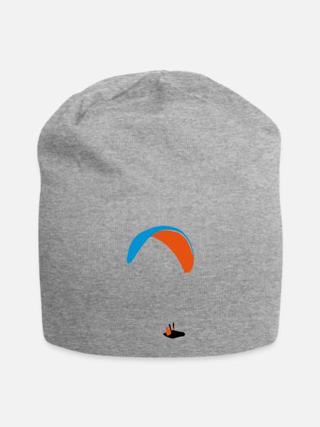 Paraglider - Gleitschirm XC - Jersey-Beanie - Grau meliert