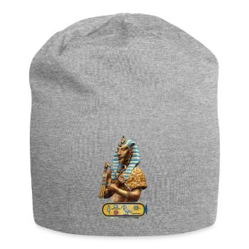 Akhenaton - Pharaon d'Egypte - Bonnet en jersey - gris chiné - Devant