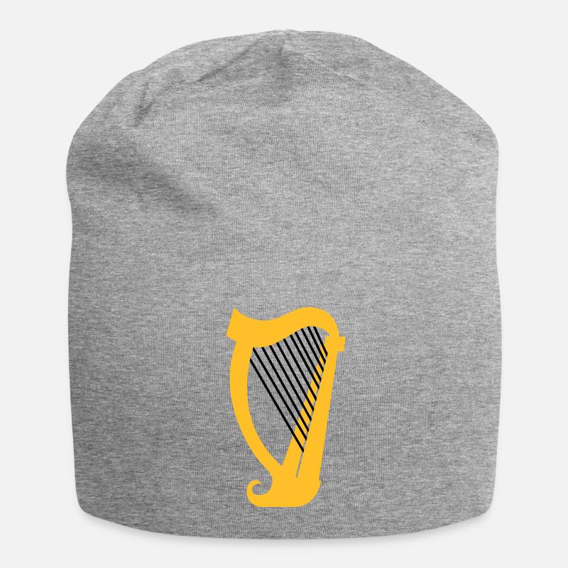 Eine Harfe Musikinstrument - Jersey-Beanie - Grau meliert