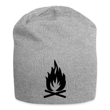 Feu de camp - Bonnet en jersey - gris chiné - Devant