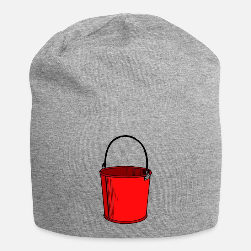 Eimer - Jersey-Beanie - Grau meliert