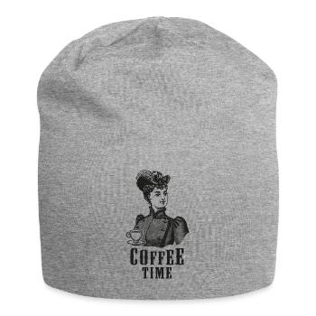 CAFÉ, RÉTRO, VINTAGE, T-SHIRT, CAPPUCCINO, LATTE - Bonnet en jersey - gris chiné - Devant