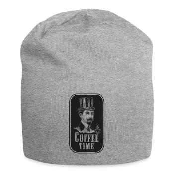 RETRO, VINTAGE, CAFÉ, T-SHIRT, CADEAU, LATTE - Bonnet en jersey - gris chiné - Devant