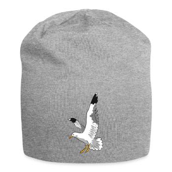 mouette - Bonnet en jersey - gris chiné - Devant