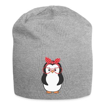 Pinguin Pinguine - Jersey-Beanie - Grau meliert - Vorne