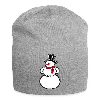 Snowman - Jersey Beanie - heather grey - Front