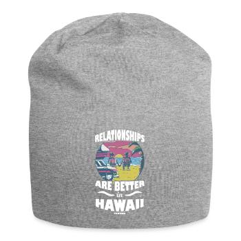 Hawaï - Bonnet en jersey - gris chiné - Devant