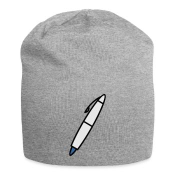 Stylo d’écriture pour écrivain - Bonnet en jersey - gris chiné - Devant