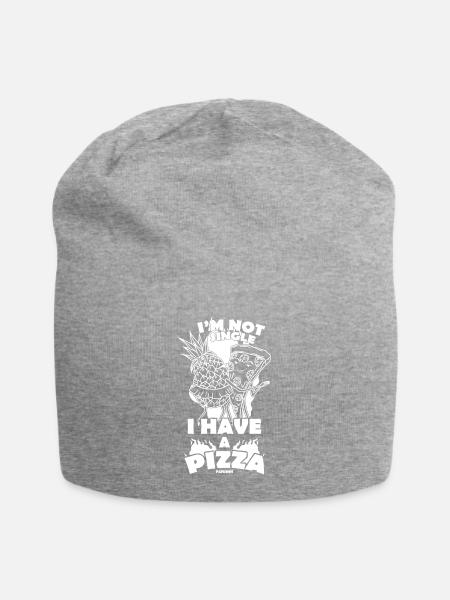 I'm Not Single I Have A Pizza Ananas Hawaii - Jersey-Beanie - Grau meliert