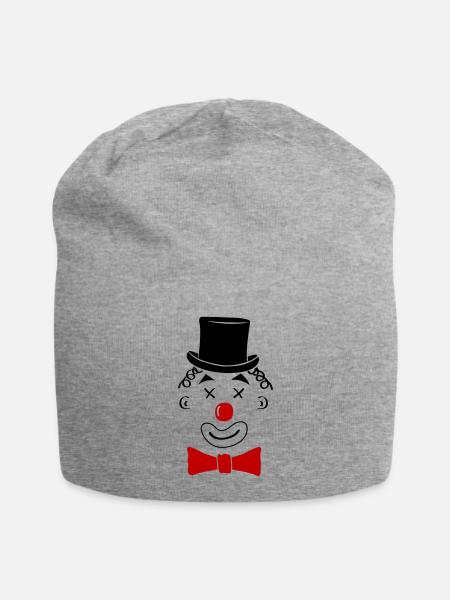 clown - Jersey-Beanie - Grau meliert