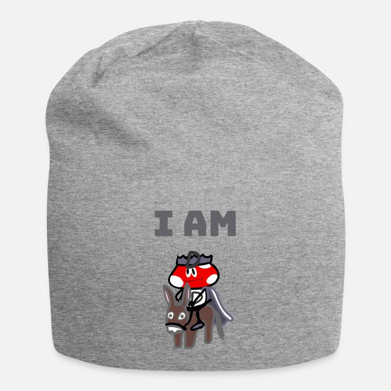 I AM D - Jersey-Beanie - Grau meliert